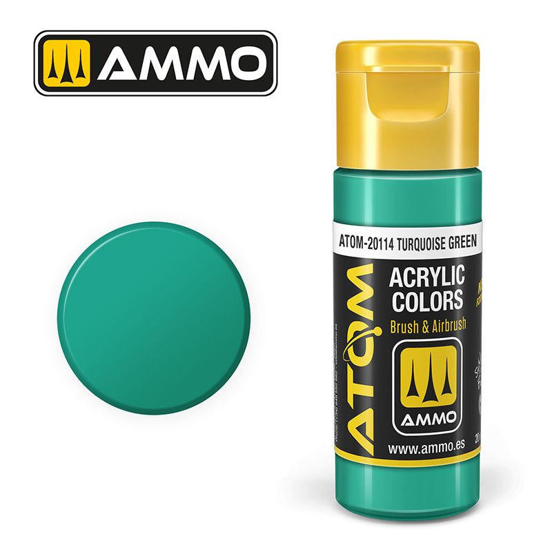 MiG Ammo ATOM COLOR Turquoise Green (20114)
